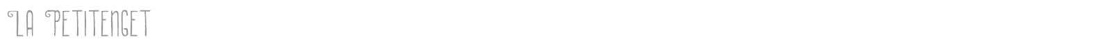 La Petitenget font preview